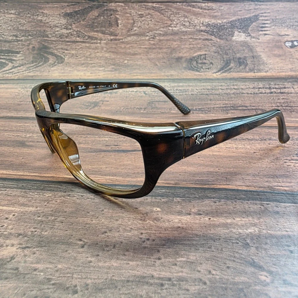 Ray-Ban RB 4119 710/71 3N Dark Havana Tortoise Wrap Sunglasses Italy 3501